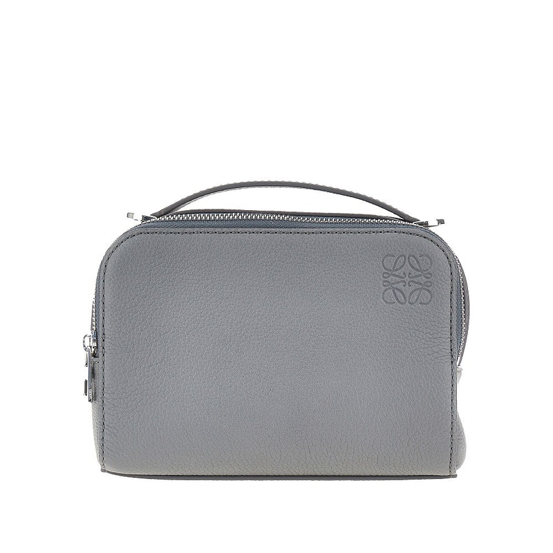 Loewe Loewe Grained Leather Mini Camera Bag Blue - World Class Fashion